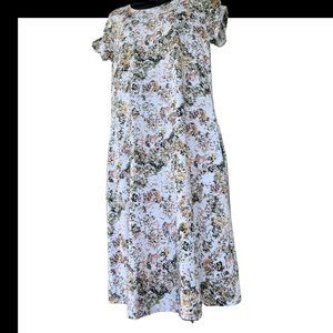 🌸4/$50🌸 Lord & Taylor 100% Cotton Speckled Shortsleeve T-Shirt Dress